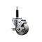 Service Caster 3'' Semi Steel Swivel 3/4'' Expanding Stem Caster with Brake SCC-EX20S314-SSS-TLB-34 - alternate 1